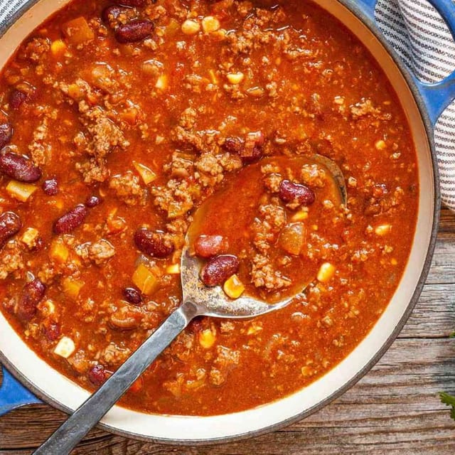 Beef Chili Soup.
