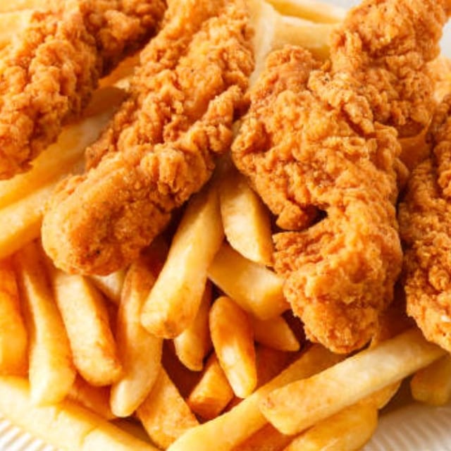 Chicken Fingers with Fries.